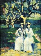 Kazimir Malevich Two Women in a Gardenr oil on canvas